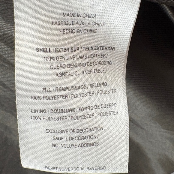 Izod Genuine Lamb Leather Jacket Brown Zip Front Size Medium - Picture 8 of 9